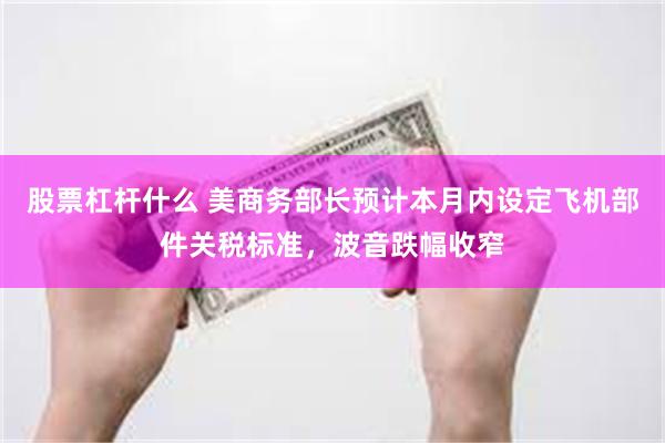 股票杠杆什么 美商务部长预计本月内设定飞机部件关税标准，波音跌幅收窄